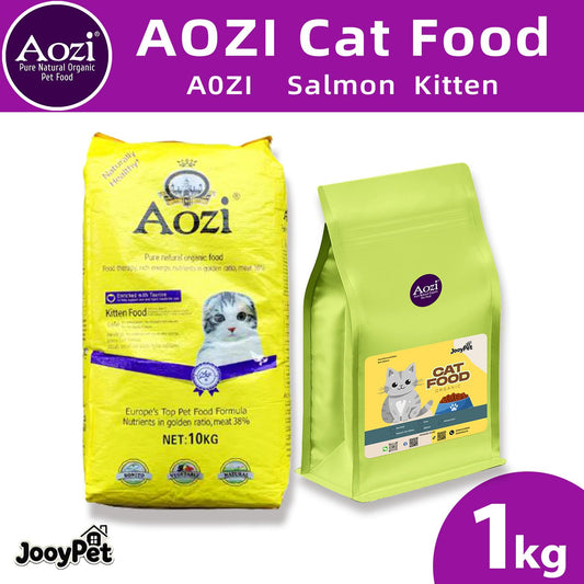 AOZI Organic Kitten Cat Food – Salmon: Complete Nutrition for Growing Kittens