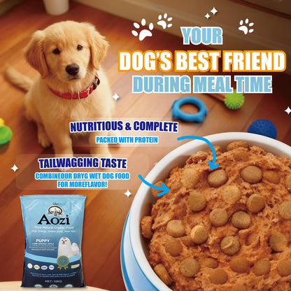 JooyPet AOZI Organic Lamb & Apple Puppy Food 10KG - Nourish Your Pup Naturally with Essential Nutrients for Growth & Development