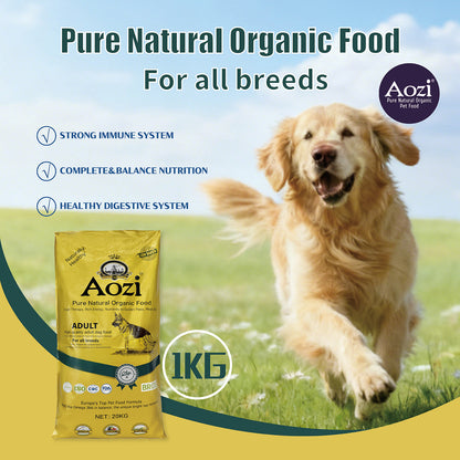 JooyPet AOZI Holistic Dog Food with Beef Jerky & Goat Milk Hypoallergenic High Protein Kibble for Shih Tzu Puppies & Sensitive Skin Murang Weight Gain Formula Organic Ingredients