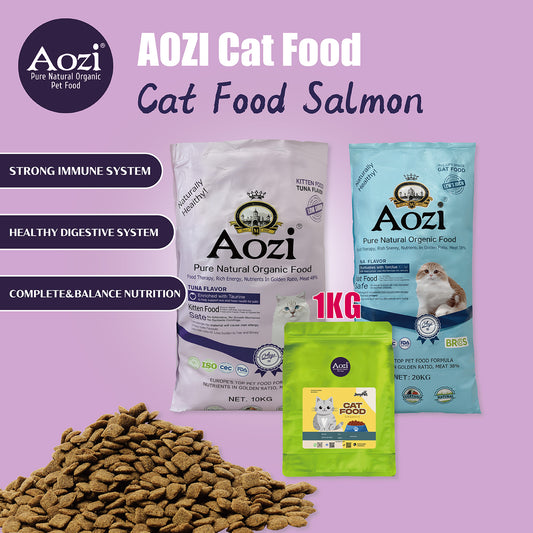 Aozi Dry Cat Adult & Kitten 1kg Repacked All Life Stage Tuna