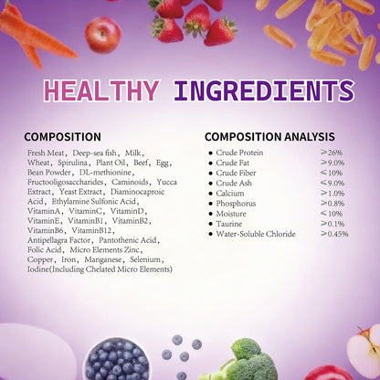 JooyPet Aozi Adult Cat Food 20KG Sack Salmon Flavor 24% Protein Omega Fatty Acids for Optimal Nutrition