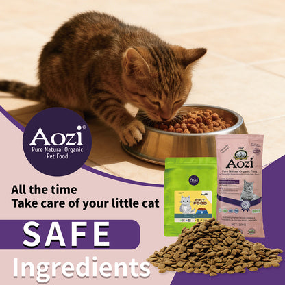 Aozi Cat Dry Cat Food Kitten / Adult Salmon  10Kg /20kg Original Packaging