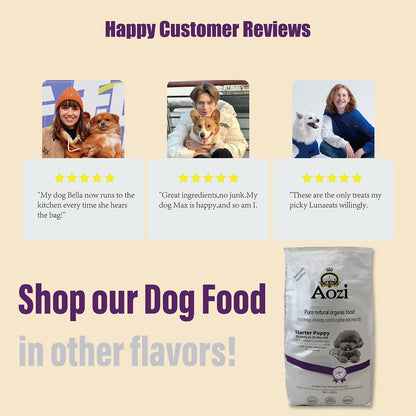 Aozi Organic Starter Puppy Dog Food Beef Flavor 10KG