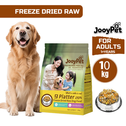 JOOYPet Freeze-Dried Raw Dog Food | 20% Freeze-Dried & Essential Nutrients for Healthy Dogs