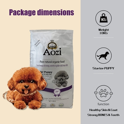JooyPet AOZI 10KG Natural Organic Starter Food Premium Beef for Dogs All Ages Healthy Balanced Diet Safe Organic Ingredients with Probiotics Beneficial Teeth Cleaning & Vitamin C