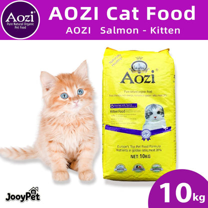Aozi Cat Dry Cat Food Kitten / Adult Salmon  10Kg /20kg Original Packaging