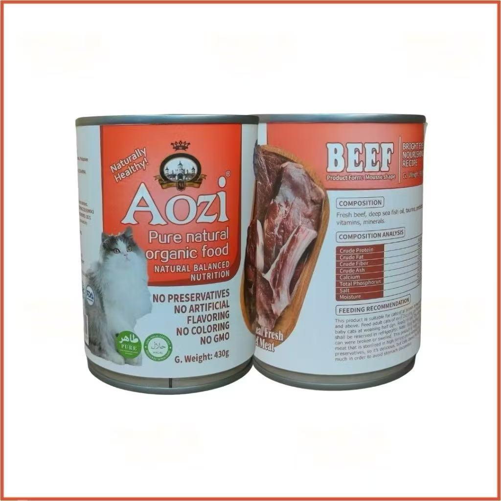 Aozi Cat Can 430g Cat Wet Food Cat Pet Essentials All Stages Adult Kitten