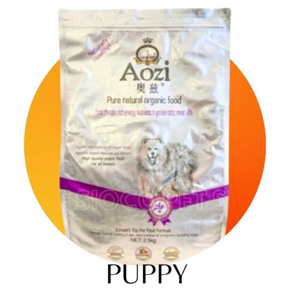 Aozi Beef, Egg, Spinach Organic Dog Food For Adult & Puppy 20kg