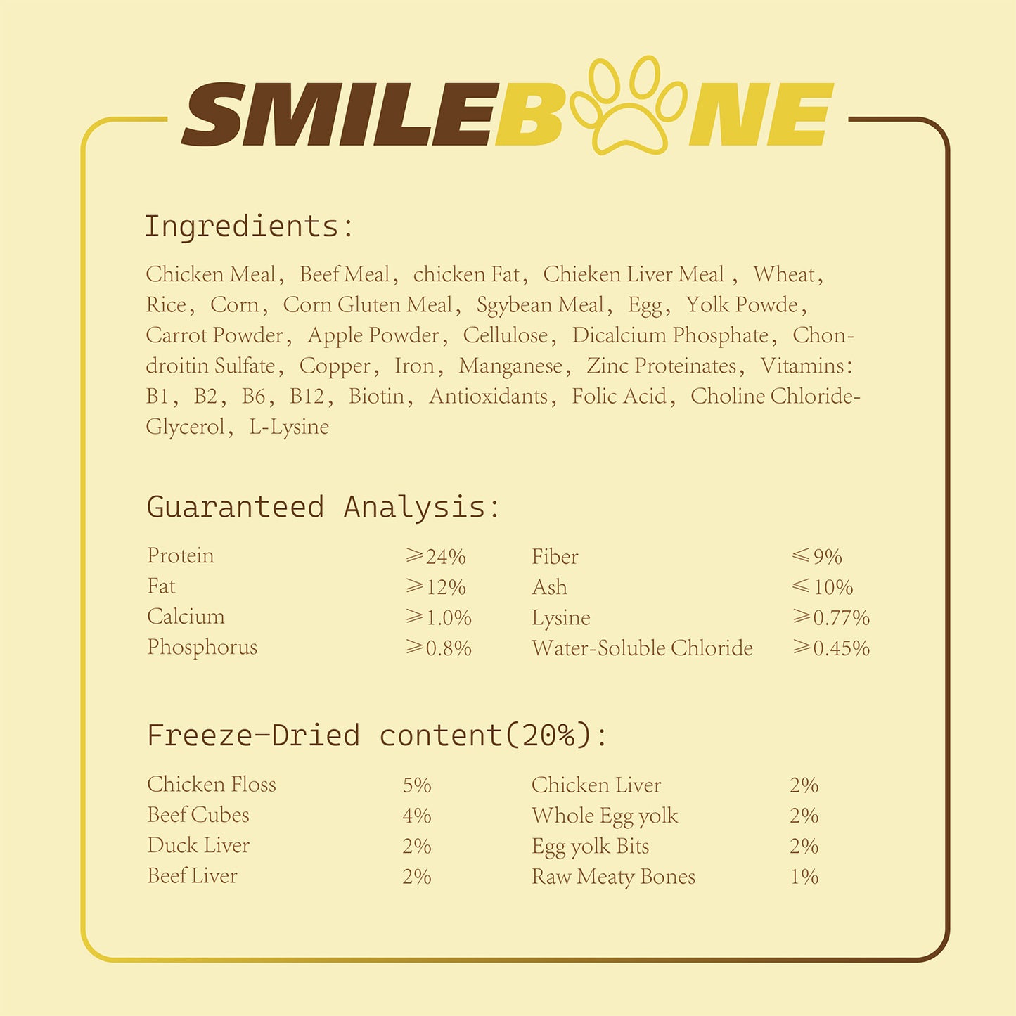 JOOYPet Freeze-Dried Raw Dog Food | 20% Freeze-Dried & Essential Nutrients for Healthy Dogs