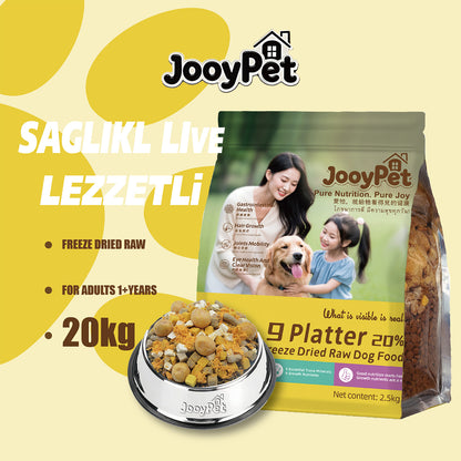 JOOYPet Freeze-Dried Raw Dog Food | 20% Freeze-Dried & Essential Nutrients for Healthy Dogs