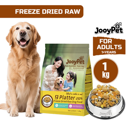 JOOYPet Freeze-Dried Raw Dog Food | 20% Freeze-Dried & Essential Nutrients for Healthy Dogs