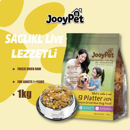 JOOYPet Freeze-Dried Raw Dog Food | 20% Freeze-Dried & Essential Nutrients for Healthy Dogs