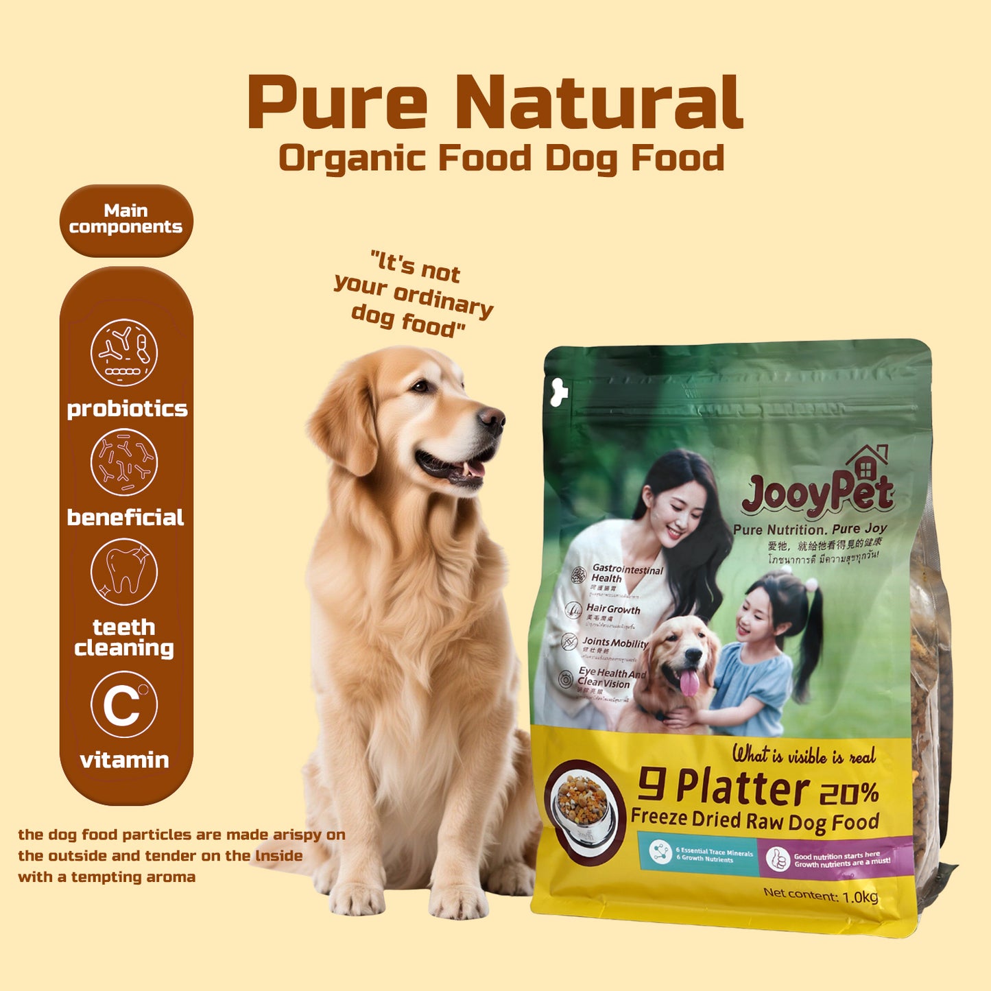 JOOYPet Freeze-Dried Raw Dog Food | 20% Freeze-Dried & Essential Nutrients for Healthy Dogs