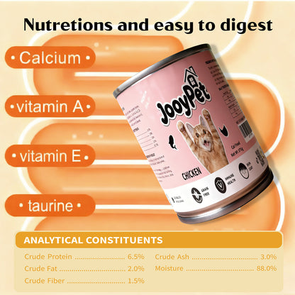 JooyPet 375g Wet Cat Food in Can -  Grain Free Wet Cat Food Variety Pack
