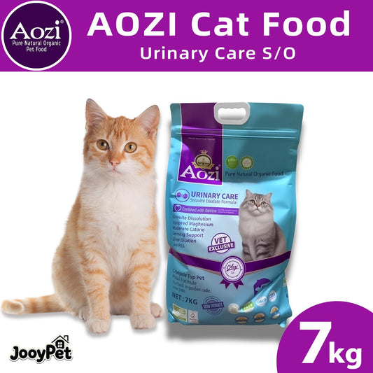 AOZI Urinary Care SO Prescription Cat Food 7kg - Low-Mg Acidifying Formula to Dissolve Struvite Crystals & Dilute Urine, Supports Feline Lower Urinary Tract Health (Veterinarian-Approved)