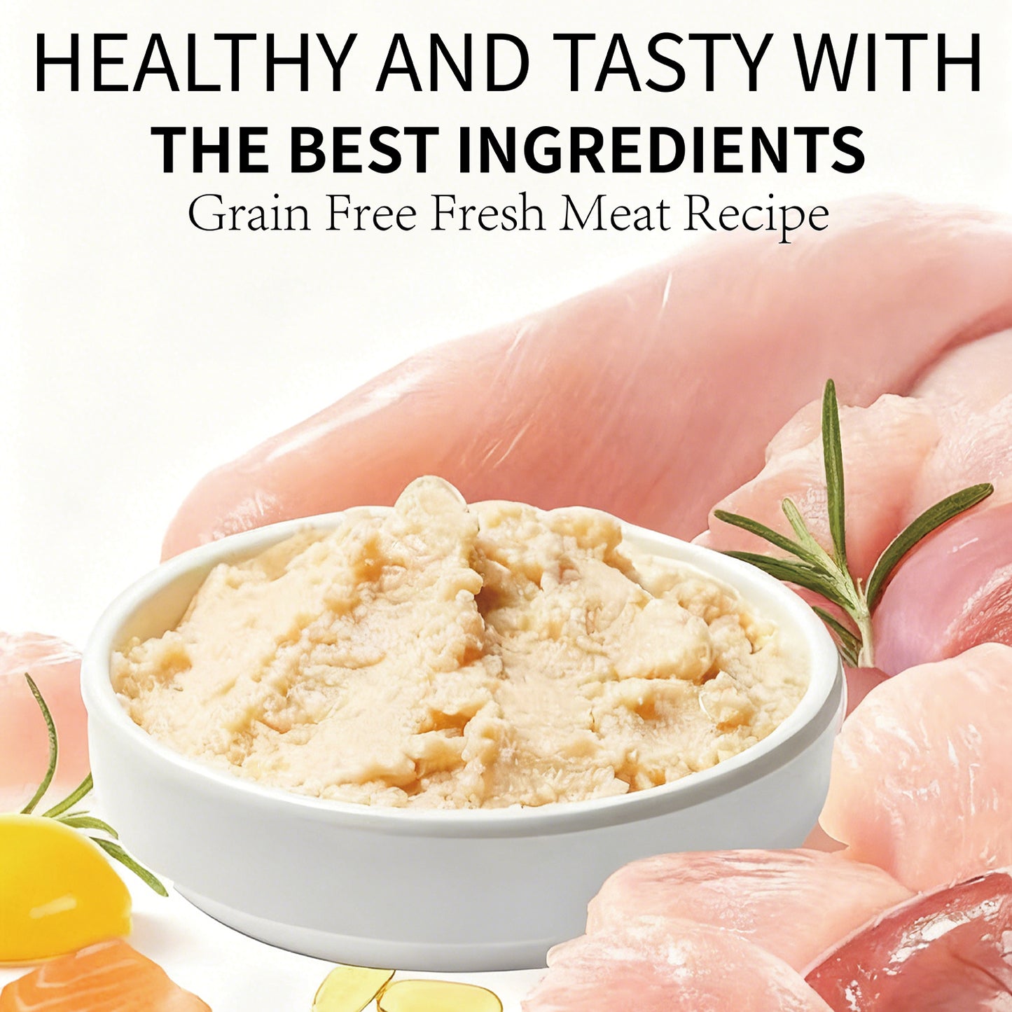 JooyPet Aozi Wet Dog Food in Can 430g - Pure Natural Organic Formula with Real Fresh Meat in Mousse Format for Dogs 24 Months