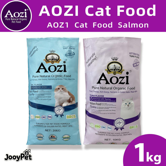 Aozi Dry Cat Adult & Kitten 1kg Repacked All Life Stage Tuna
