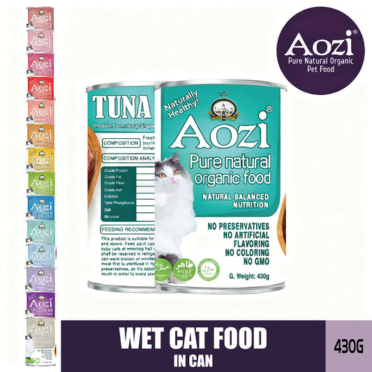 Aozi Cat Can 430g Cat Wet Food Cat Pet Essentials All Stages Adult Kitten