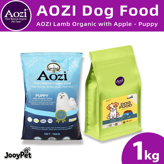 JooyPet AOZI Organic Lamb & Apple Puppy Food 10KG - Nourish Your Pup Naturally with Essential Nutrients for Growth & Development