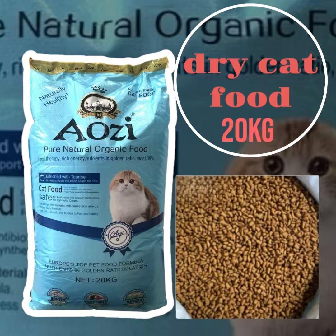 Aozi ORGANIC 10kg / 20KG Original Pack Salmon Tuna Kitten Cat Food Dry