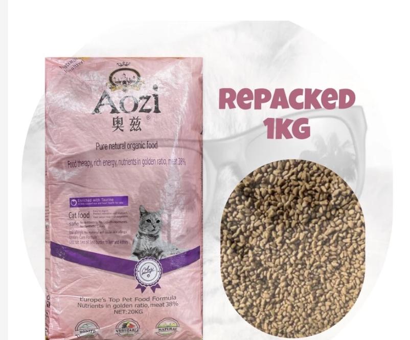 Aozi Organic Cat food for all life stage (Salmon, Fruits and Vegetables) 1KG REPACKED
