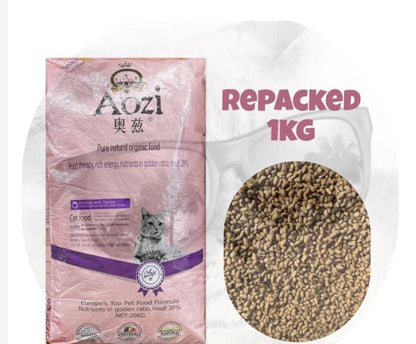 Aozi Organic Cat food for all life stage (Salmon, Fruits and Vegetables) 1KG REPACKED