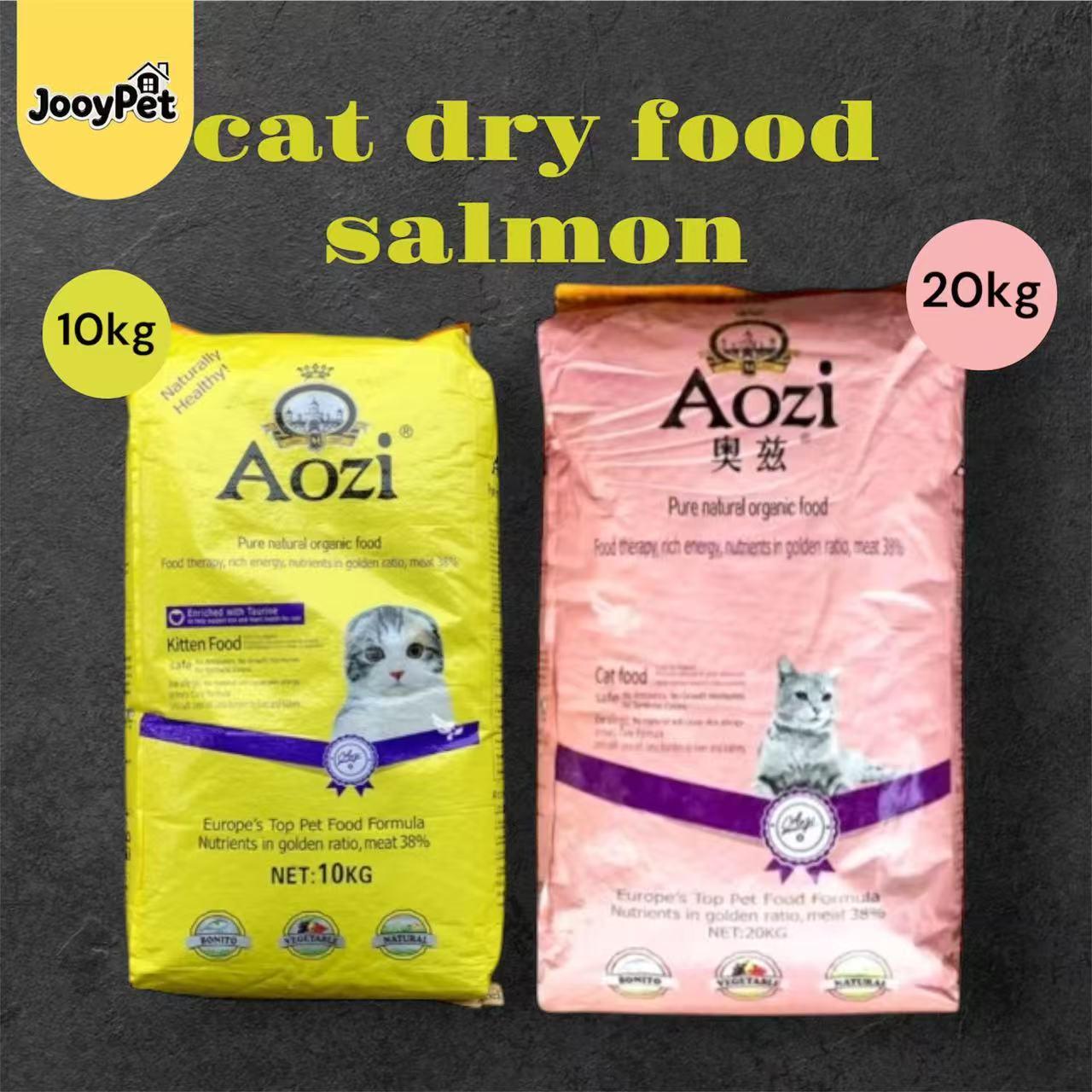 Aozi Cat Dry Cat Food Kitten / Adult Salmon  10Kg /20kg Original Packaging