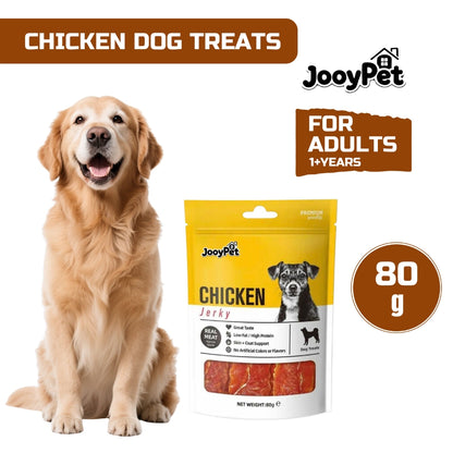 Jerky Time Chicken Flavored Jerky Dog Treats 80g – Real Meat | High Protein | Low Fat | Dog Snack Buy 3 TAKE 2