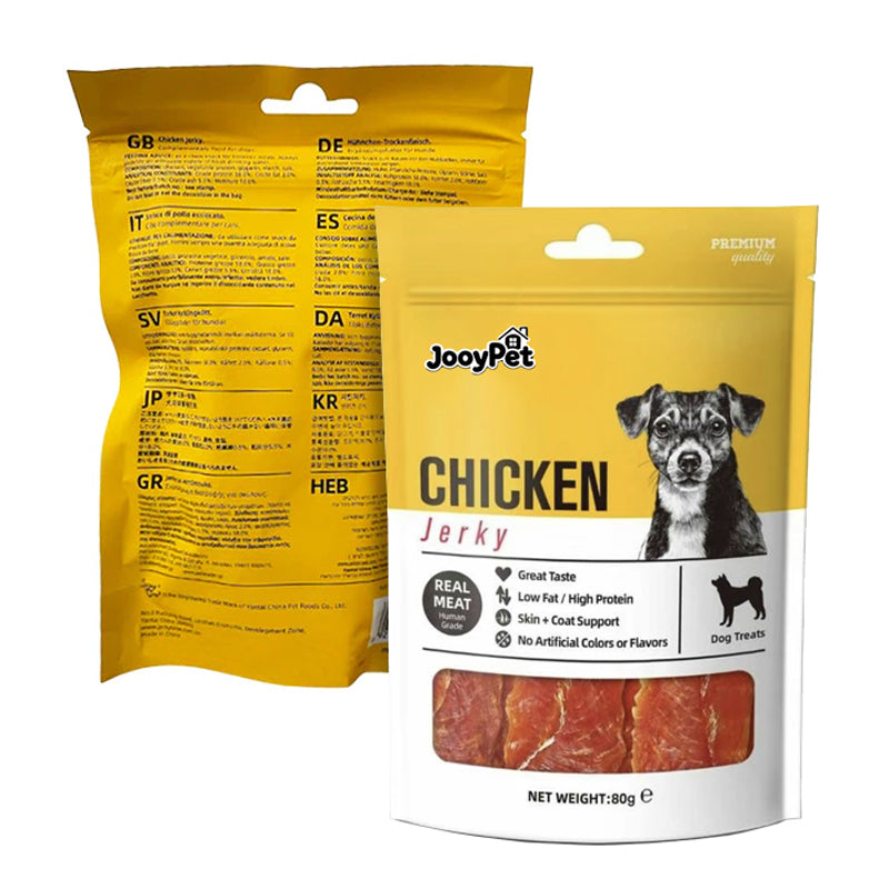 Jerky Time Chicken Flavored Jerky Dog Treats 80g – Real Meat | High Protein | Low Fat | Dog Snack Buy 3 TAKE 2